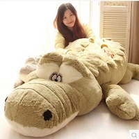 new product listing 200cm cute animal large simulation crocodile skin plush toy cushion pillow childrens toys just skin