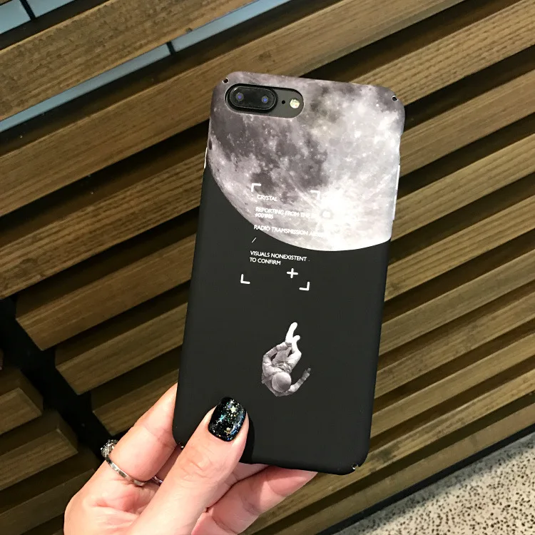 Модный чехол для телефона с изображением Луны космонавта звездного неба iPhone 11 Pro