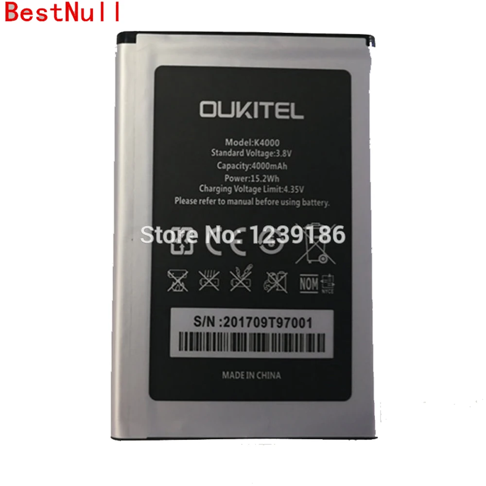 Запасная батарея BestNull 4000 мАч для смартфона Oukitel K4000/k4000 lite | Мобильные телефоны и