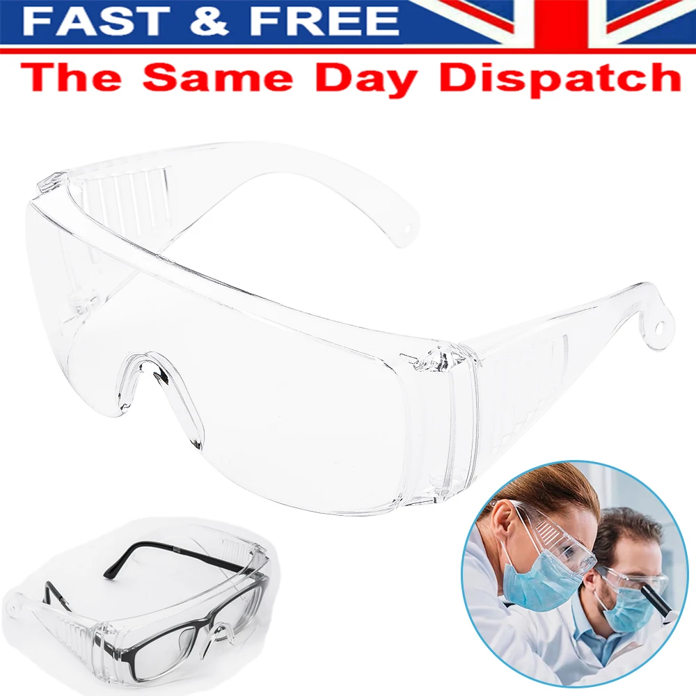 Защитные очки с широким видением ветрозащитные ударопрочные защитные для