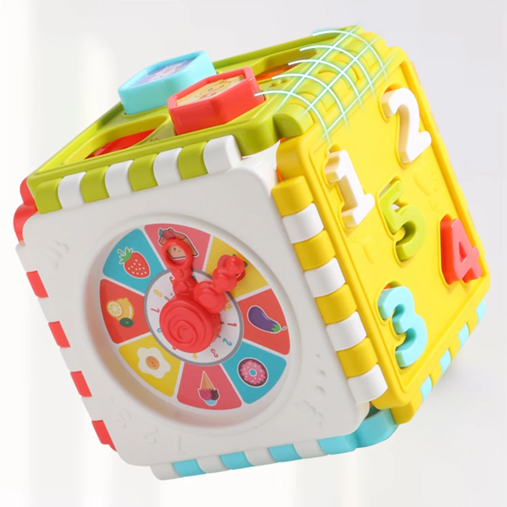 

Activity Play Cube Toy Learning Puzzle Toy Shape Sorting Toddler Toys