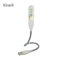 flexible usb extension cable metal stand power apply extend cord with usb light mini lamp for mobile power laptop pc