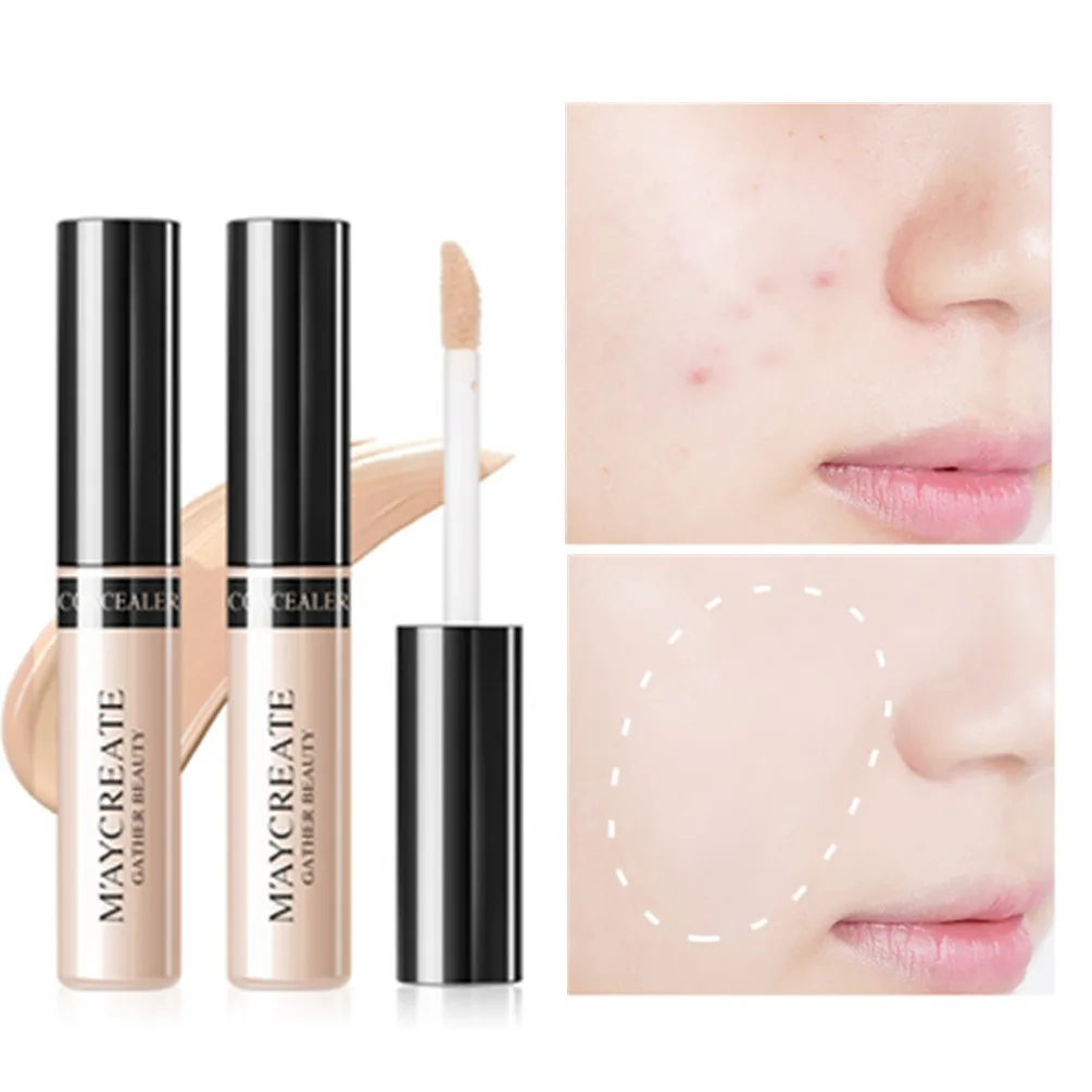 

MayCreate Makeup Concealer Cream Perfect Pores Dark Circles Coverage Oil-control Waterproof Liquid Face Contour Concealer