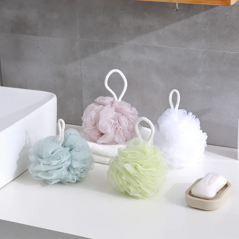 Скруббер для ванны шар цветок крутой тела Чистящая сетка душа моющая Губка