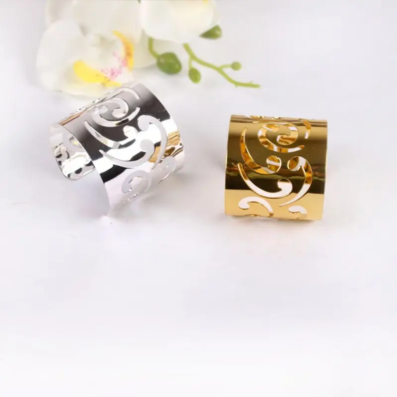 Свадебное мероприятие украшения цвета: золотистый Серебристый кольца для