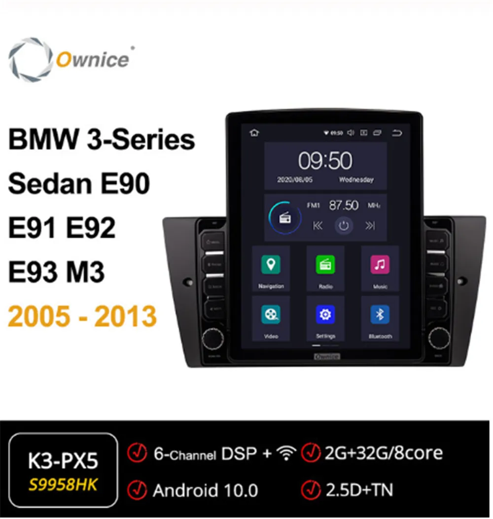 Ownice Android 10 0 ForBMW 3 серии седан E90 E91 E92 E93 M3 2005 2011 2012 2013 автомобильное радио авто