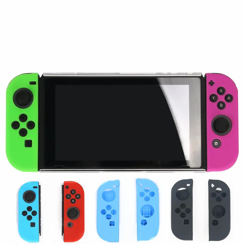 Защитный чехол для игровой консоли Nintendo Switch защитный рукав с ручкой NS нескользящий Силиконовый чехол|Чехлы|