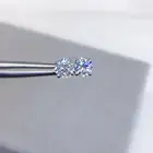 Inbeaut отличный D Цвет 0,5 ct серьги с муассанитом 925 серебро идеальная огранка Алмазный тест пара увлажняющих серег-гвоздиков