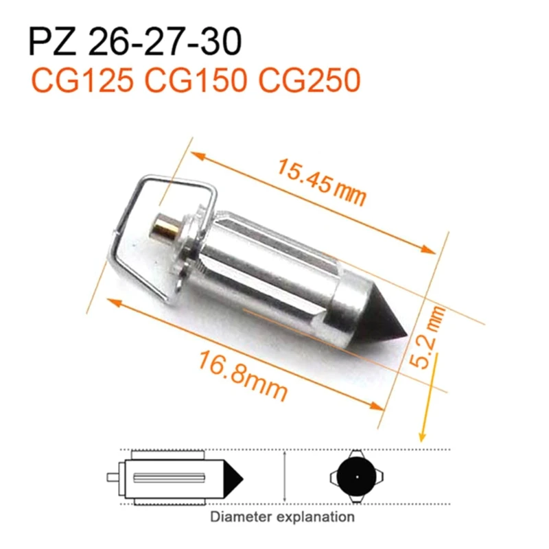 

Иглы для ремонта карбюратора для PZ26, PZ27, PZ30, PZ19, CG125, GY6, 50, 125CC, GN125, КАРБЮРАТОР Mikuni, 4 шт.