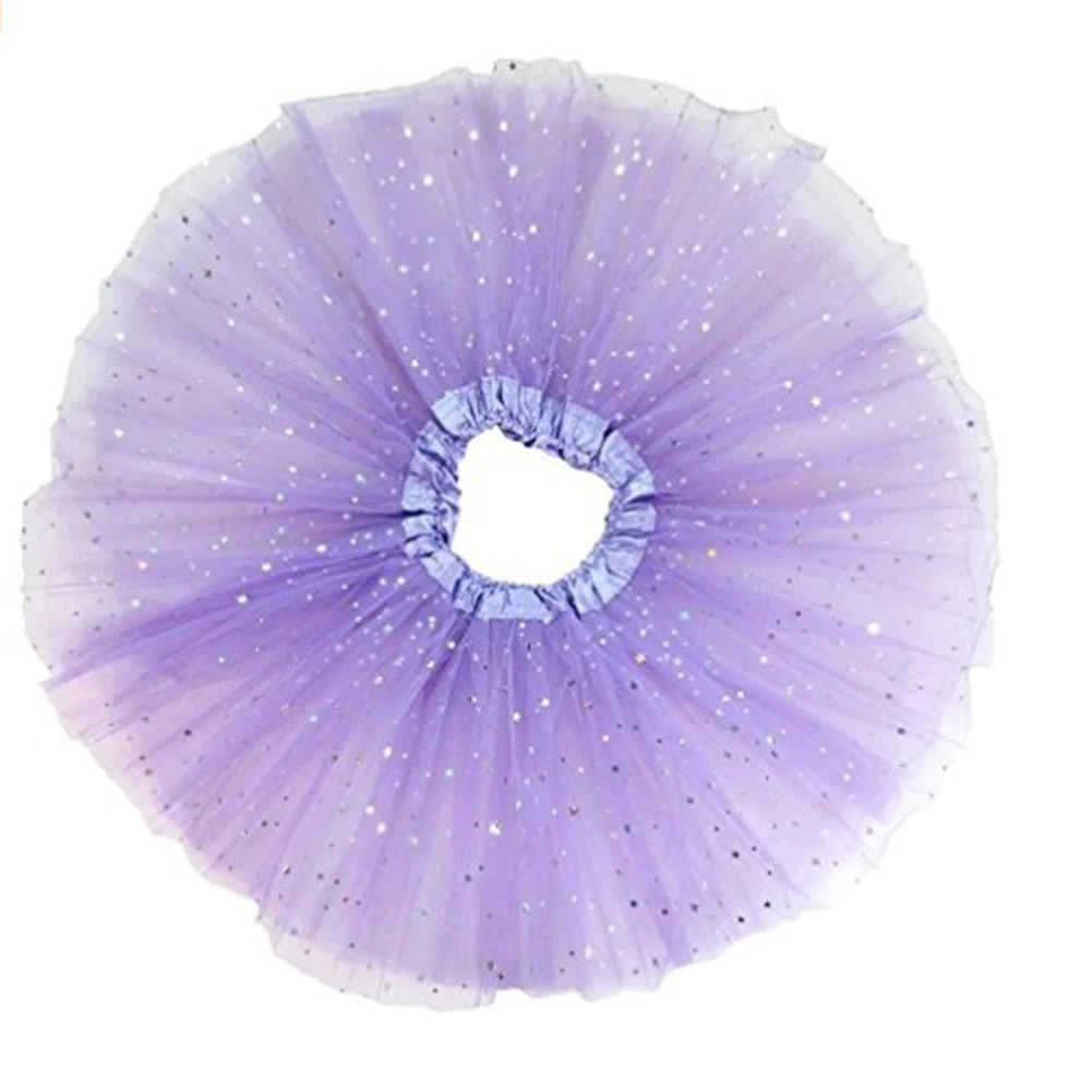 Милое фатиновое платье пачка ярких цветов с блестками для маленьких девочек