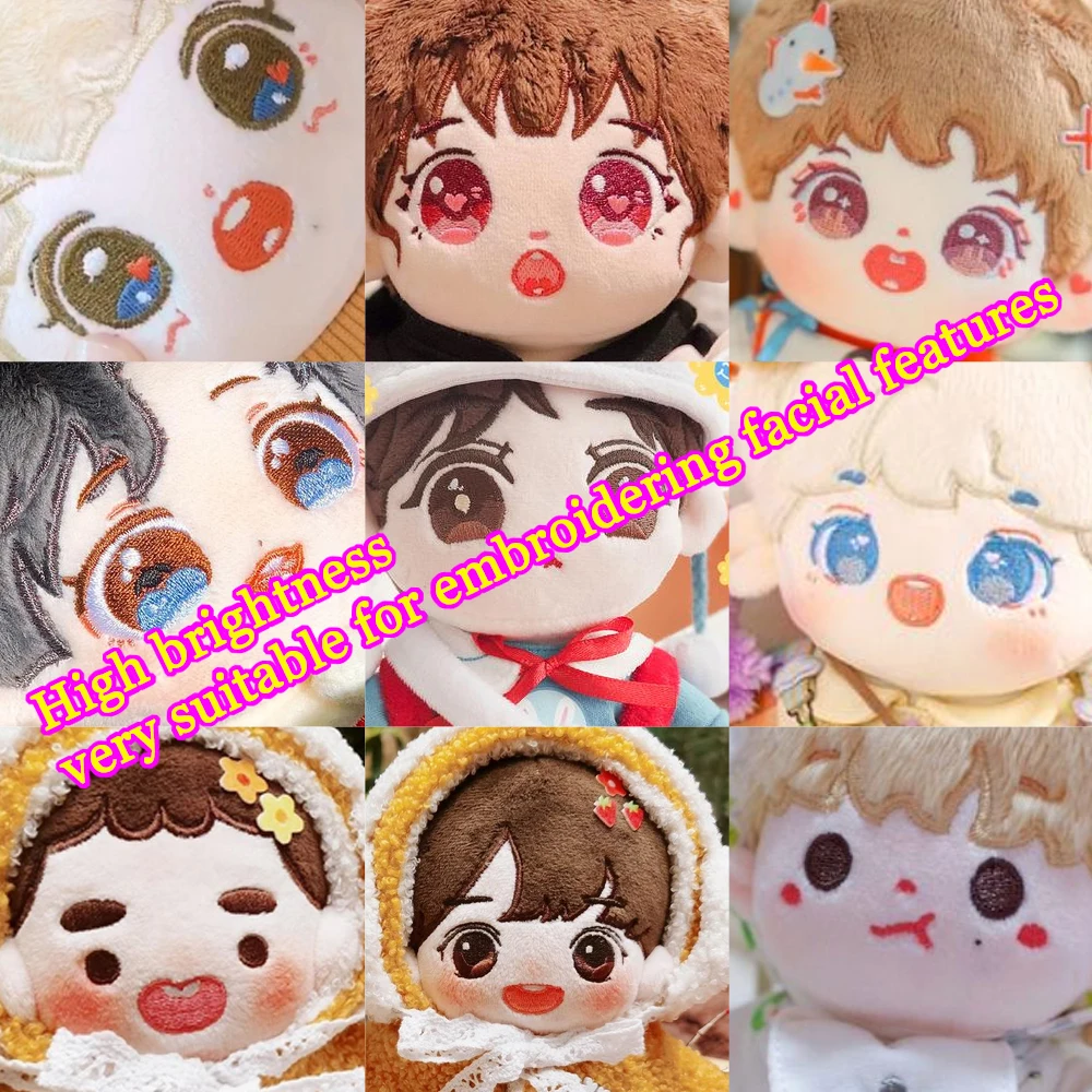 120d/2 Hand-made платье из хлопка с кукольным лица Особенности для вышивания