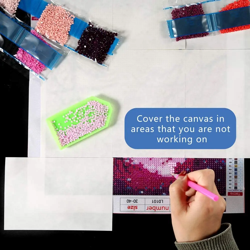 Аксессуары для алмазной живописи 5D выпуск бумаги Алмазная вышивка антипригарная