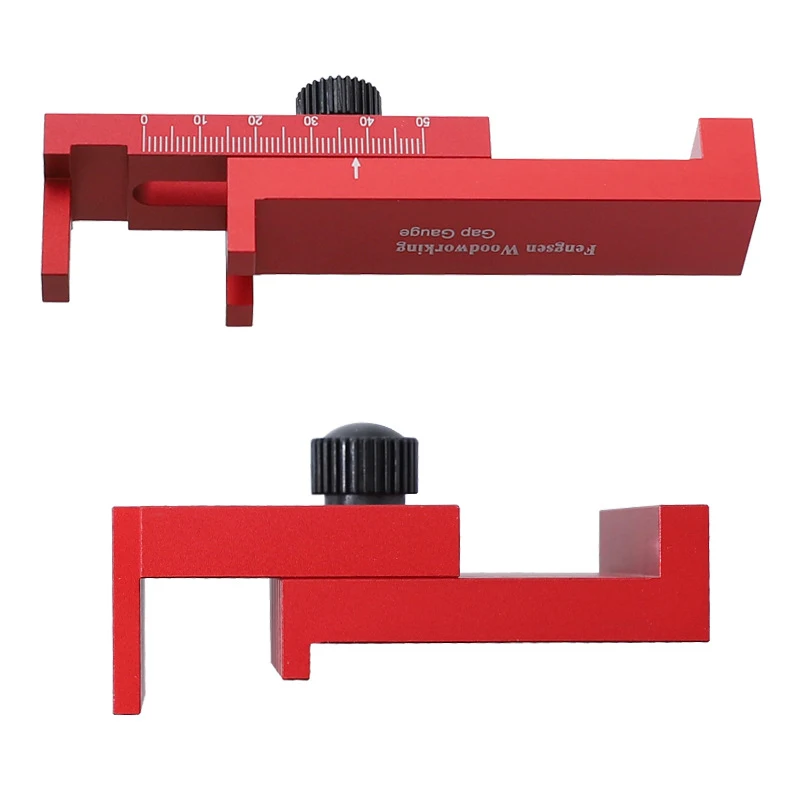 

Woodworking Gap Measuring Gauge Ruler Aluminum Alloy Depth Measuring Line Ruler Measuring Tools