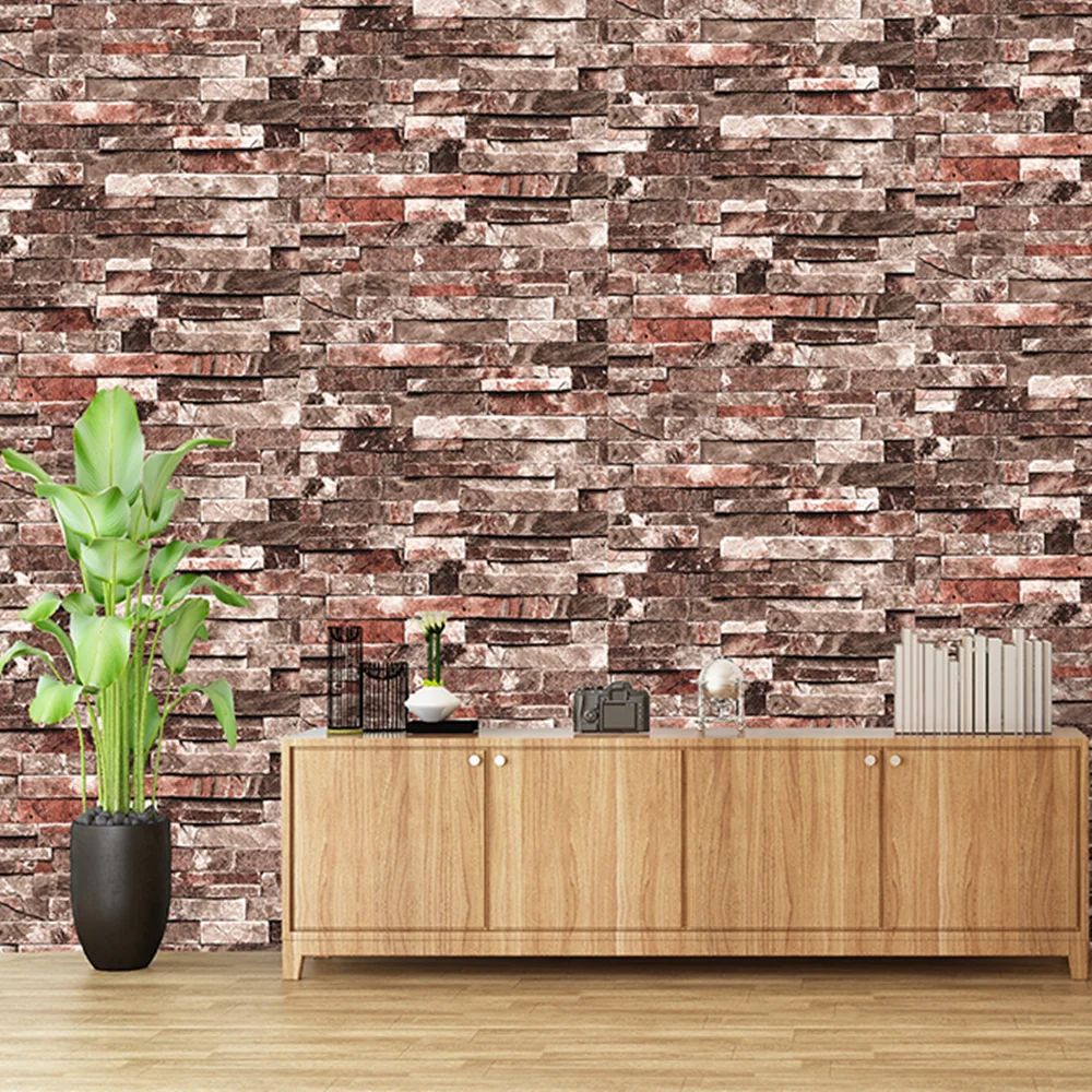 Ретро обои из искусственного кирпича самоклеящиеся виниловые