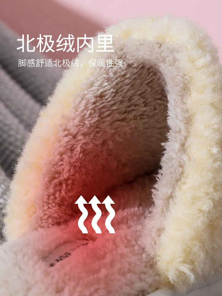 

New Cute 2020 Indoor Home Slippers Warm Soft Plush Slippers Slip Indoor Fur Slippers Solid Color Cute Shoes Peas Shoes