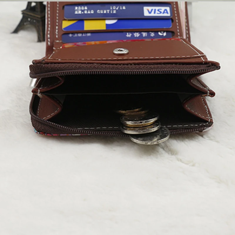 Женские кошельки с мультипликационным принтом Модные Качественные короткие