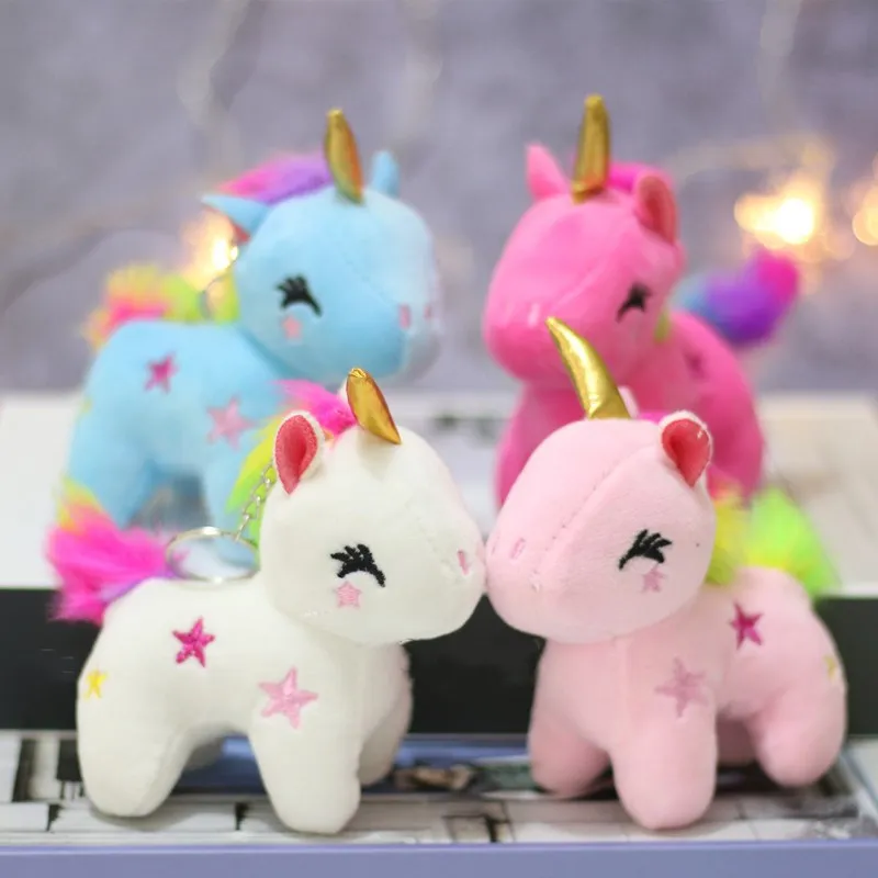 Милая мягкая плюшевая игрушка единорог 12 см в виде животного Детская
