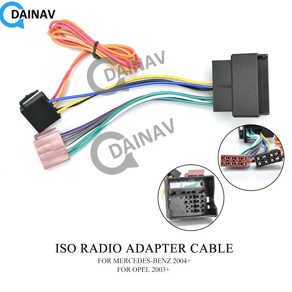 

12-024 ISO RADIO ADAPTER CABLE FOR MERCEDES-BENZ 2004+/OPEL 2003+