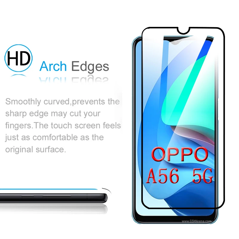 Защитное стекло 8 в 1 для OPPO A56 5G A55 A93S A93 A16 A74 A54 A94 закаленное с полным покрытием A53 A33