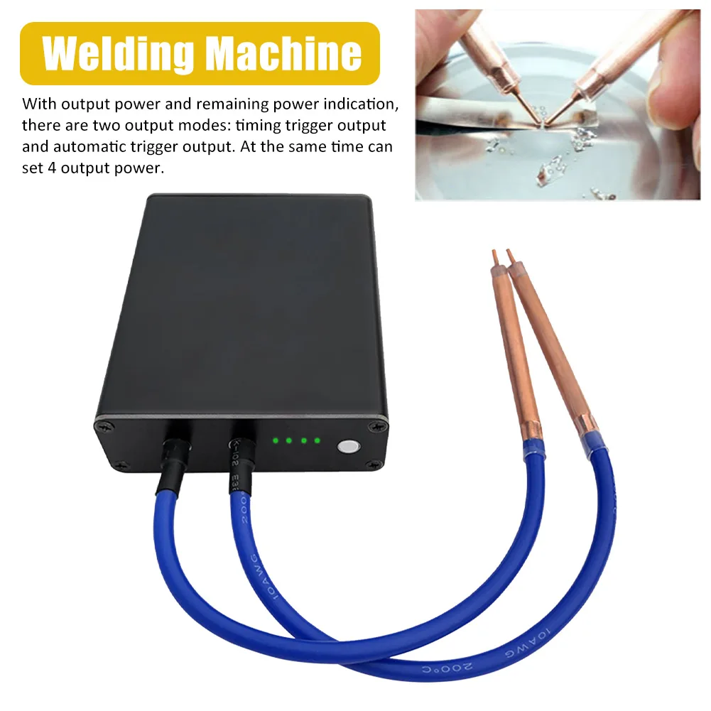 

Auto Off Welding Machine With Indicator Fire Proof Control Board Portable DIY Handheld Mini Spot Type C Aluminum Alloy