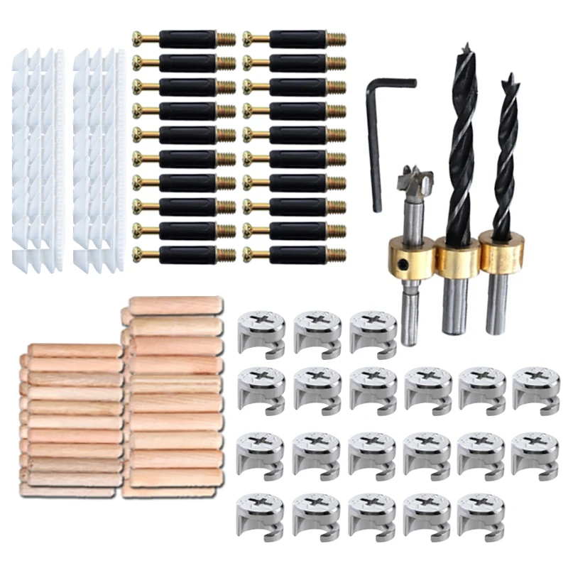 

Регулируемый Карманный дюбель 3 в 1, аксессуары для крепления с сверлом 8/10 мм, направляющая для сверления дерева