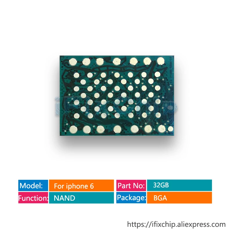 1 шт. 5 шт./лот оригинальный 32G жесткий диск NAND флэш память IC 32 ГБ для iPhone 6 6G 4 7 NAND|ics for