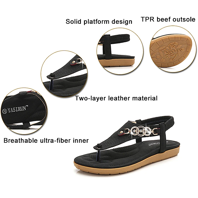 

Brands Women shoes 2018 hot Fashion Women Sandals Bohemia Flat Sandals Women Summer Casual Shoes Flip Flop Beach Sandals
