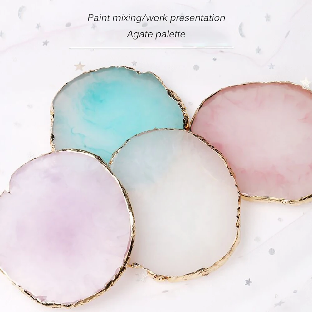 Палитра из натуральной смолы для нейл арта 1 шт. держатель акрилового гель лака