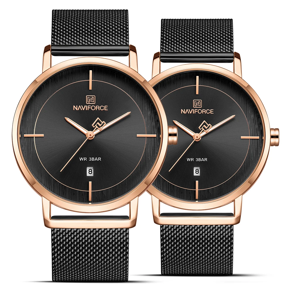 Новинка NAVIFORCE часы для влюбленных Лидирующий бренд мужские деловые или женское