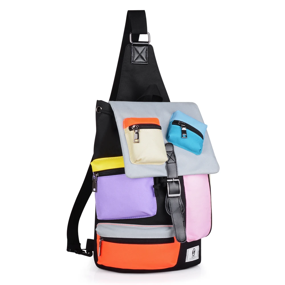 Preço Senkeystyle Multi-bolso Saco De Peito Para Homens Mulheres único Ombro Mochilas De Alta Qualidade Moda Mensageiro Sacos Crossbody Usb