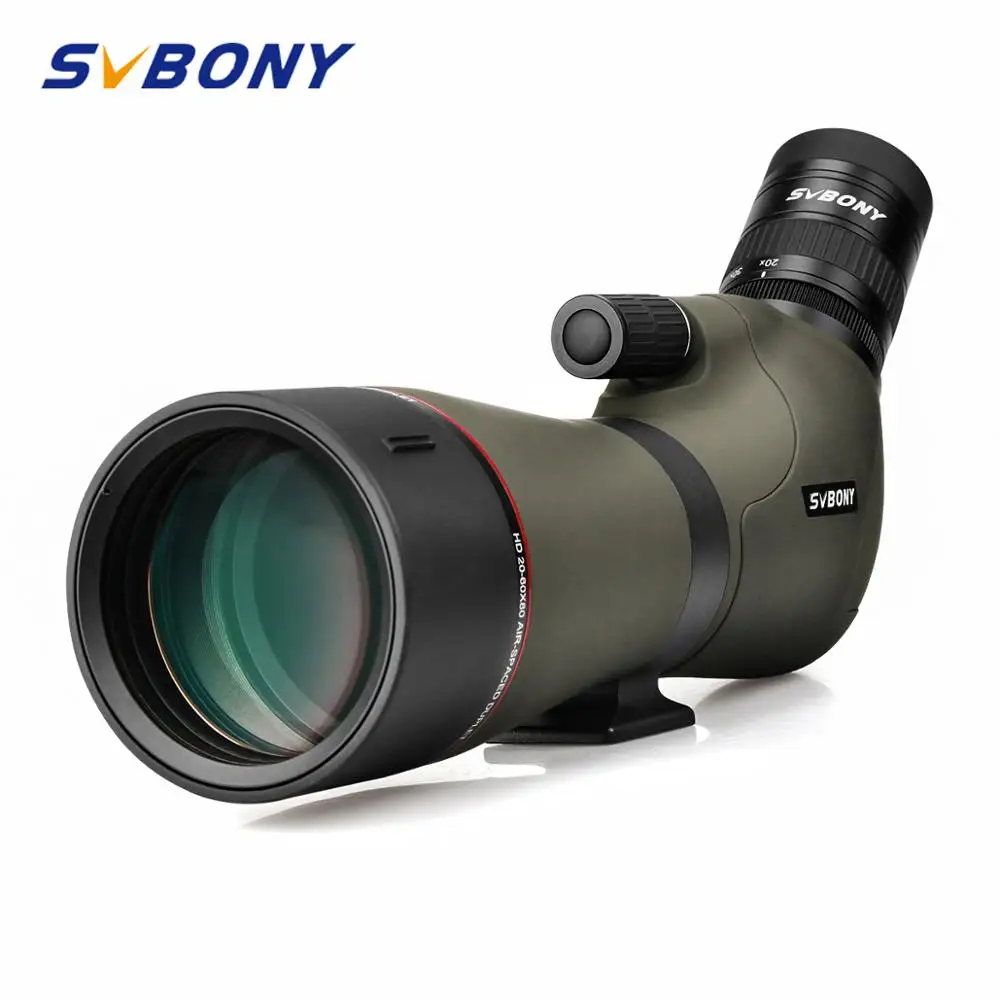 SVBONY 20-60x80 Зрительные трубы Zoom Водонепроницаемый телескоп с заполненным азотом Двойной фокус Механический металлический корпус для наблюдения за птицами, охоты, стрельбы, стрельбы из лука SV46