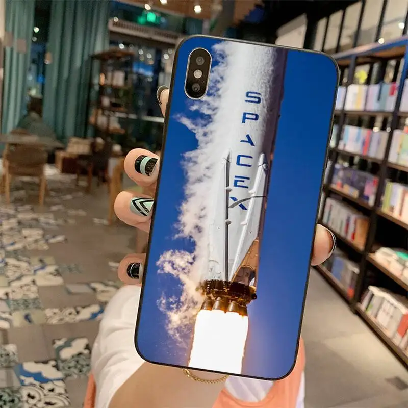 

HPCHCJHM spacex logo Bling Cute Phone Case for iPhone 11 pro XS MAX 8 7 6 6S Plus X 5S SE 2020 XR case