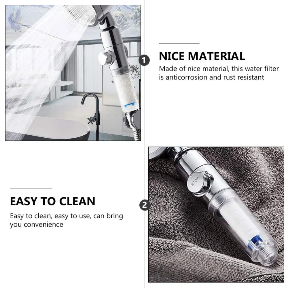 

5Pcs Universal Cotton Shower Filter Replacement Shower Water Filter White