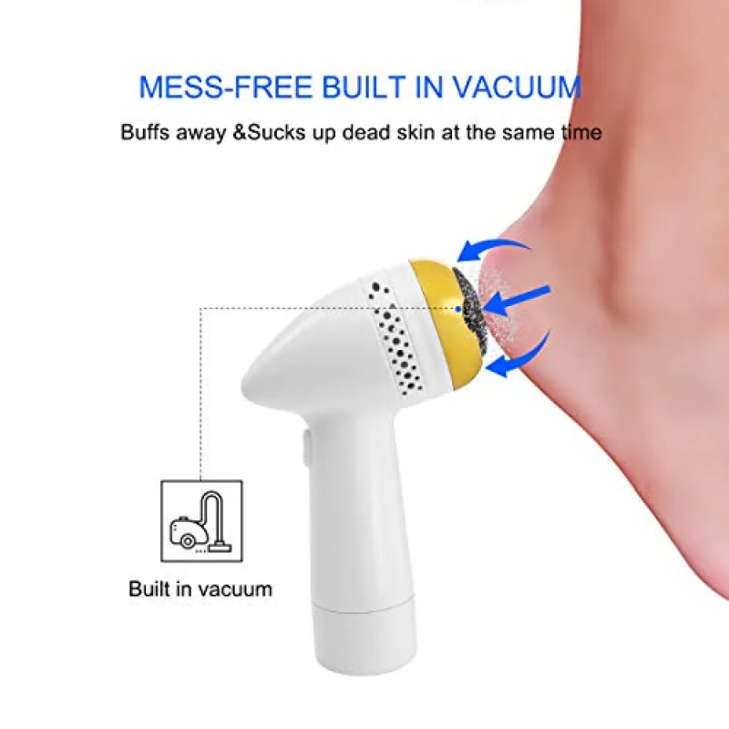 

New Electric Foot Files Vacuum Pedicure Tools Dead Skin Callus Remover USB Foot Grinde Absorbing Machine Portable Foot Care Tool
