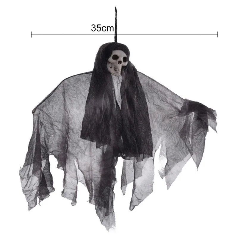 Хэллоуин висящий призрак со звуком и красным светом реквизит Праздничное