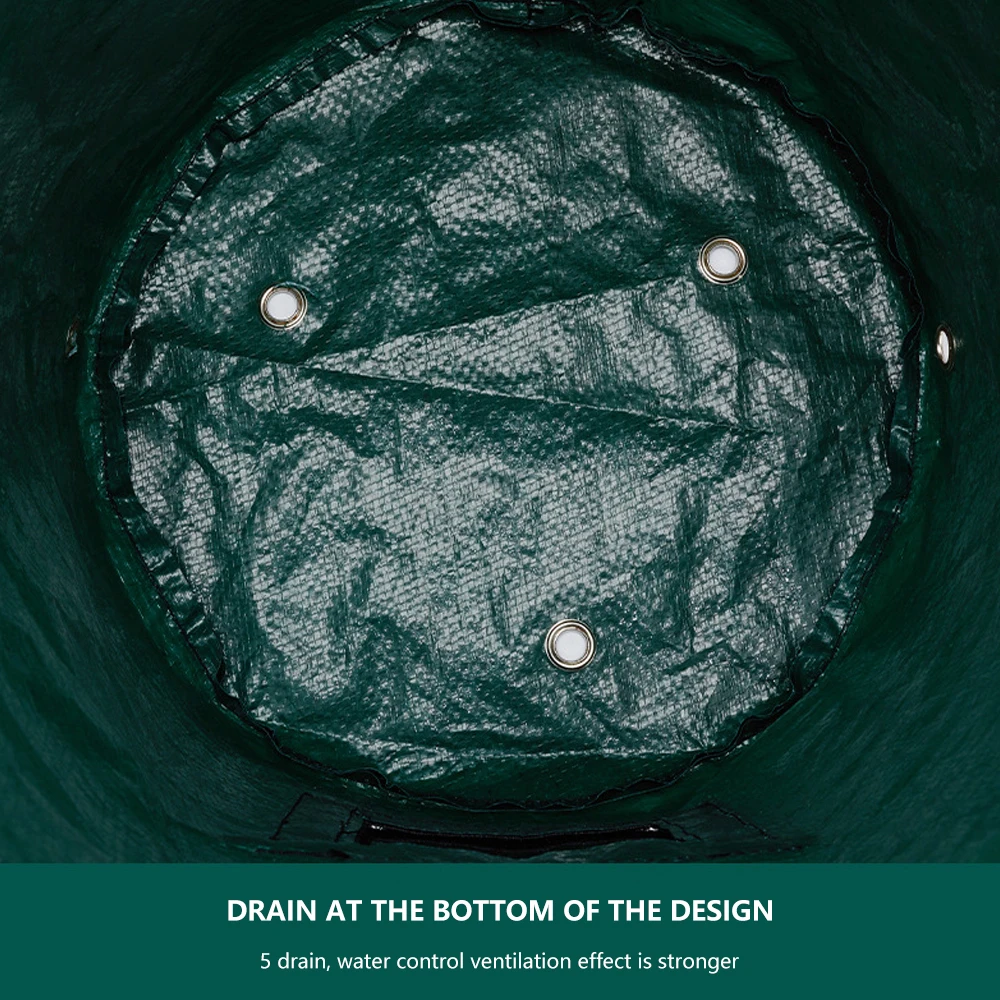 

Planting Bag Hanging Compost Strong Plant Grow Pocket PE Growing Bags With Flap Handles For Potatoes Tomatoes Grow Bags