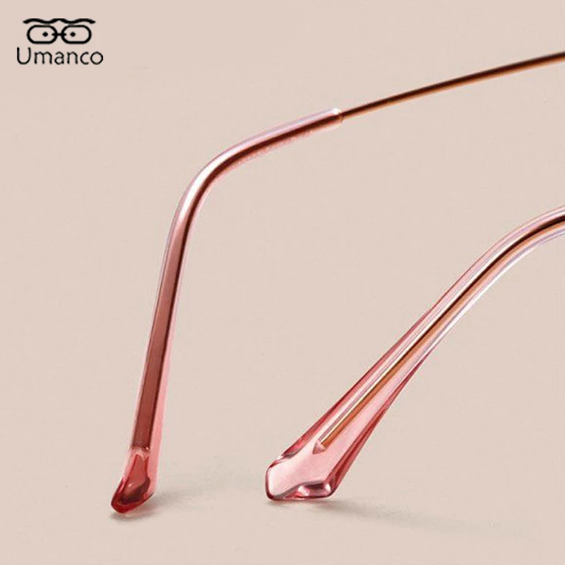 Очки женские для близорукости без оправы оптические аксессуары в форме сердца с