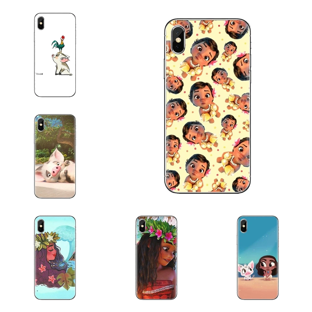 Анимация Moana мультфильм для iPod Touch Apple iPhone 4 4s 5 5S SE 5C 6 6S 7 8 X XR XS Plus MAX мягкие