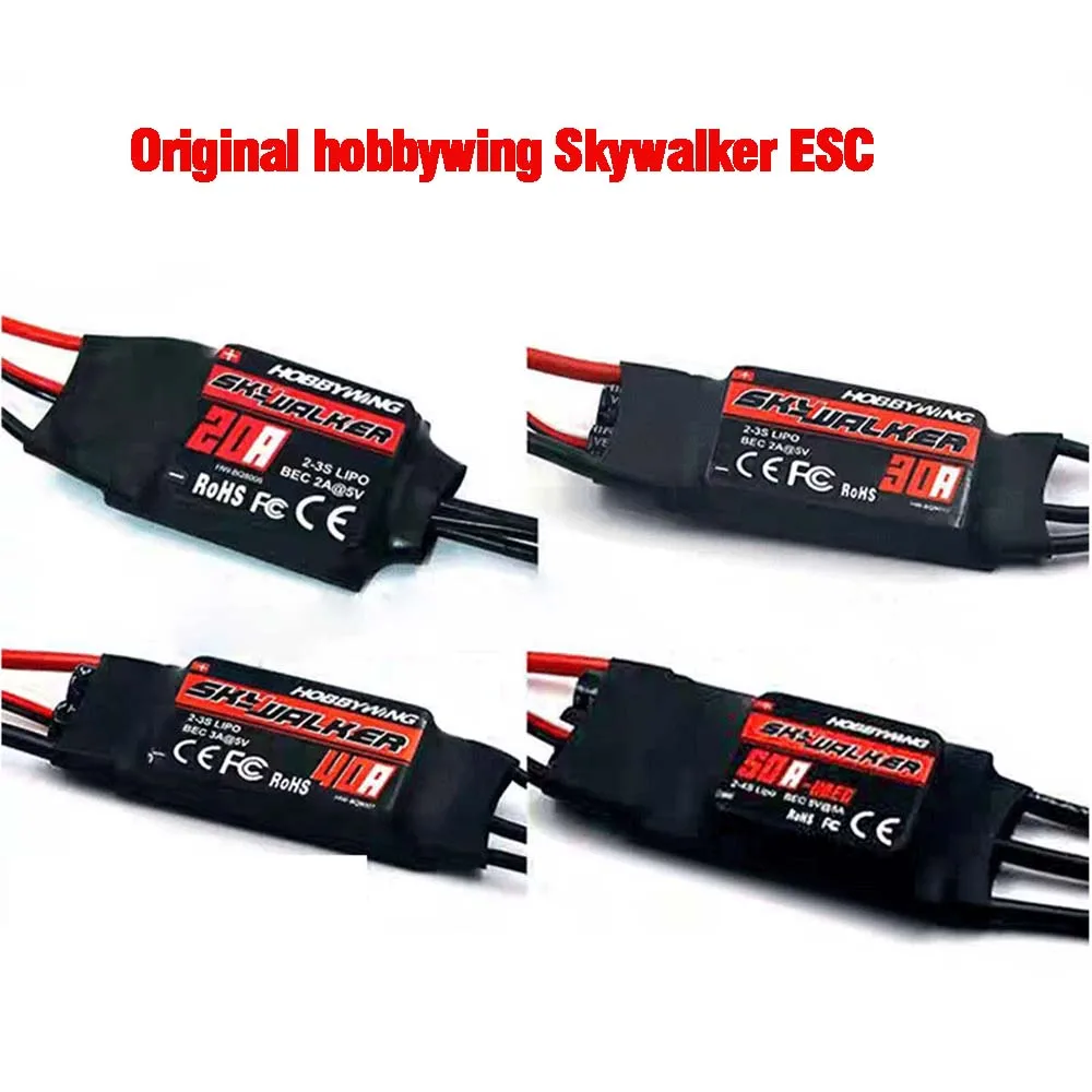 Контроллер скорости Hobbywing Skywalker 40A 50A 60A 80A 15A 20A 30A ESC с UBEC для радиоуправляемых