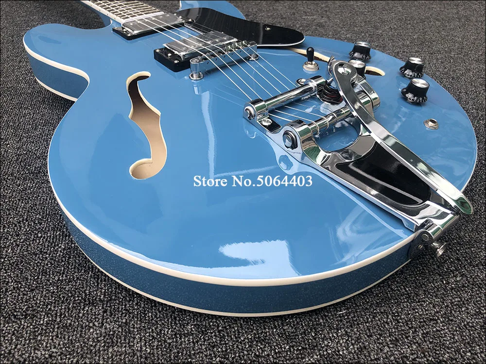 Заводская розетка 6 струн электрогитара полая большой джазовый рокер F отверстие