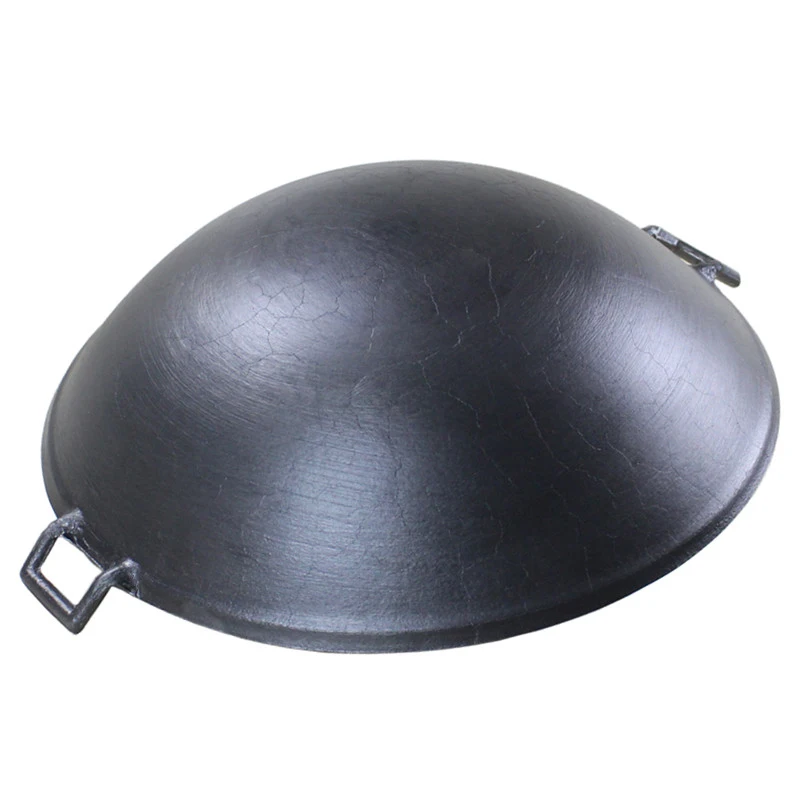 Бесплатная втулка чугунная вок кастрюля для приготовления пищи без покрытия Noo