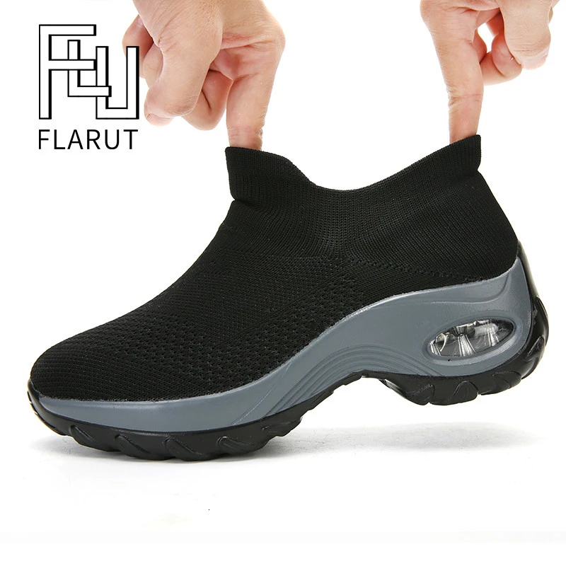 Женские кроссовки с воздушной подушкой увеличивающая рост дышащая обувь на