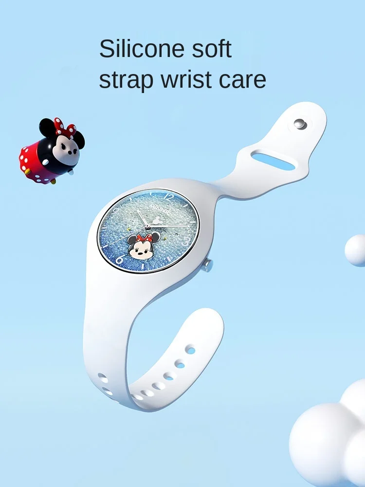 

Disney Children's Watch Primary School Girl Girl Mickey Cartoon Junior High School Cute Girl Girl Waterproof Luminous
