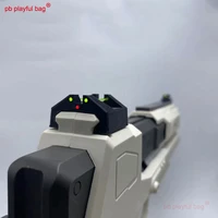 pb playful bag outdoor sports soft bullet gun 3d printing material gecko launcher optical fiber sight toy accessories sg28