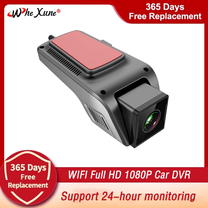 

WHEXUNE Автомобильный видео Регистраторы WI-FI DVR Камера видеорегистратор с разрешением Full HD 1080P приборной панели регистратор для авто автомобил...
