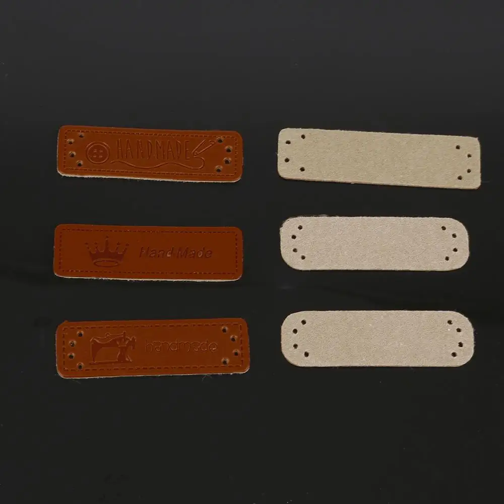 Горячая Распродажа 12 шт./лот этикетки ручной работы для одежды из искусственной