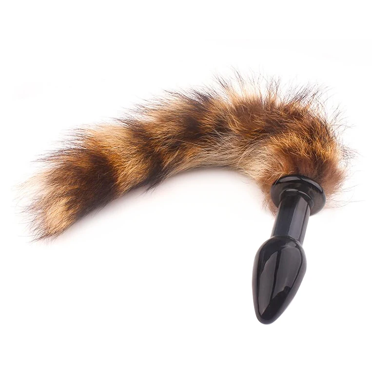 Crystal Butt Plug Sexy Fox Tail Anal Smooth Fur Erotic Adult Toys for Women Female Gay Couples Flirting |