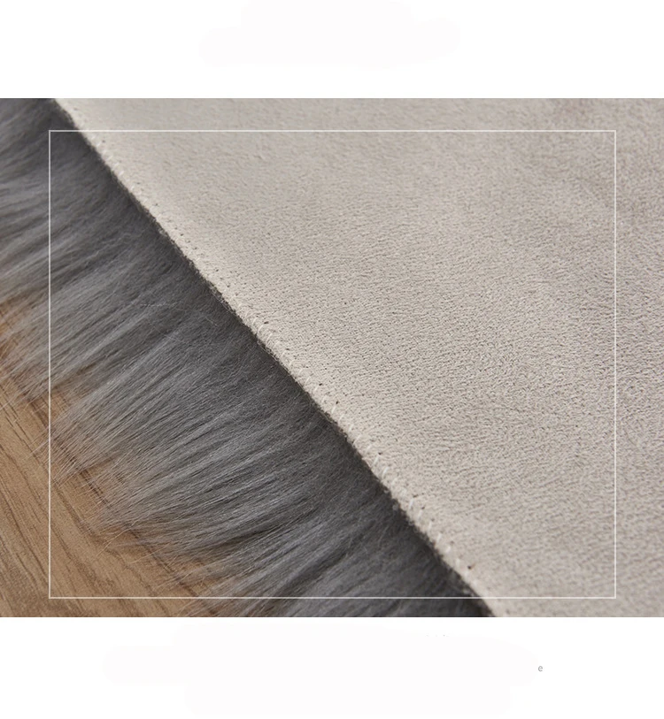 Прямоугольный Мягкий Пушистый Ковер Из искусственной овчины нордический