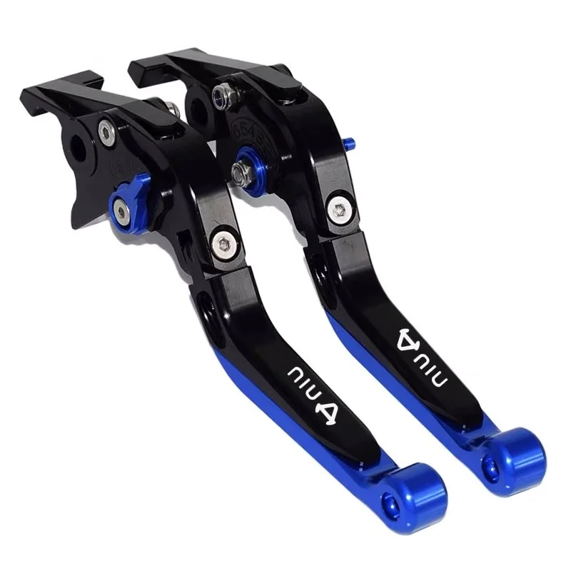 B Для NIU N1 N1S M1 U1 M+ NGT CNC алюминиевые аксессуары для мотоциклов складной выдвижной тормозной рычаг сцепления регулируемый выдвижной - Цвет: B