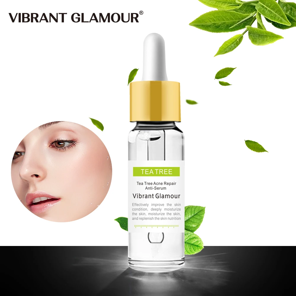 

VIBRANT GLAMOUR Tea Tree Scar Acne Repair Face Essence Acne Pimples Treatment Serum Shrink Pores Oil Control Anti-Acne Skin Care